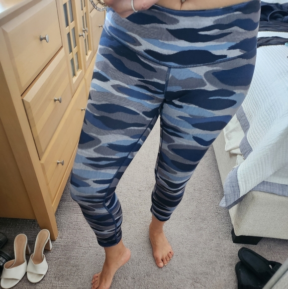 Blue Camo Lulupemon Leggings - Picture 1 of 6